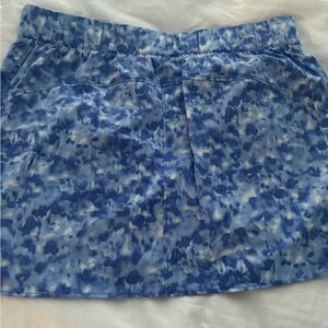 Talbots Blue and white swim skirt/skort